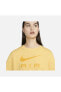 Фото #3 товара Sportswear Air Graphic Boyfriend Short-Sleeve bol kesim Kadın sarı t-shirt dx7918