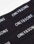 ONLY & SONS 5 pack trunks in solid black