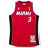 Фото #1 товара MITCHELL & NESS NBA ALTERNATE FINALS JERSEY MIAMI HEAT 2005 DWYANE WADE