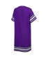 Фото #4 товара Women's Purple LSU Tigers Cascade T-shirt Dress