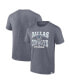 Фото #1 товара Men's Heather Navy Distressed Dallas Cowboys Force Out T-shirt