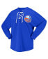 ფოტო #4 პროდუქტის Women's Royal New York Islanders Spirit Lace-Up V-Neck Long Sleeve Jersey T-shirt