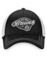 Women's Black, White Boston Bruins Fundamental Trucker Adjustable Hat