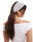 Фото #2 товара COLLUSION Y2K net headband in white