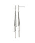 ფოტო #1 პროდუქტის Stainless Steel Polished Bar Dangle Earrings