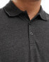 Brave Soul polo in dark charcoal