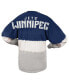 Фото #3 товара Women's Branded Blue, Gray Winnipeg Jets Ombre Long Sleeve T-shirt