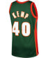 Men's Shawn Kemp Green Seattle Supersonics 1995-96 Hardwood Classics Swingman Jersey