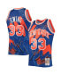 Фото #1 товара Men's Patrick Ewing Blue New York Knicks Hardwood Classics 1991 Hyper Hoops Swingman Jersey