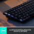 Logitech MX Mechanical Mini Minimalist Wireless Illuminated Keyboard - Tenkeyless (80 - 87%) - RF Wireless + Bluetooth - Mechanical - QWERTY - LED - Graphite - Grey