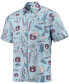 ფოტო #2 პროდუქტის Men's Light Blue Distressed Auburn Tigers Vintage-Like Floral Button-Up Shirt