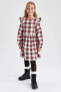 Фото #1 товара Платье Defacto Kız Çocuk Flannel Square