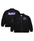 Men's Black Toronto Raptors Hardwood Classics Vintage-like Logo Full-Zip Bomber Jacket