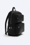 Multi-pocket nylon backpack