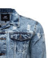 ფოტო #3 პროდუქტის Men's Slim Washed Denim Jacket