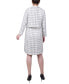 Фото #2 товара Women's Long Sleeve Tweed Dress Set, 2-Pc.