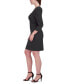 Фото #3 товара Women's Knot-Bodice Scuba-Crepe Short Dress