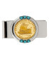 Фото #1 товара Кошелек для мужчин American Coin Treasures Gold-Layered Westward Journey Keelboat Nickel Turquoise
