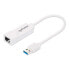 Фото #2 товара Manhattan USB-A Gigabit Network Adapter - White - 10/100/1000 Mbps Network - USB 3.0 - Equivalent to USB31000SW - Ethernet - RJ45 - Three Year Warranty - Blister - Wired - USB - Ethernet - 1000 Mbit/s - White