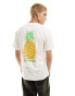 Фото #1 товара Vans pineapple skull back print t-shirt in white