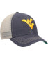 Фото #4 товара Men's Navy West Virginia Mountaineers Trawler Trucker Snapback Hat