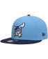 Фото #1 товара Men's Light Blue Wilmington Blue Rocks Authentic Collection Team Game 59FIFTY Fitted Hat