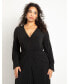 Plus Size Twist Detail Knot Dress