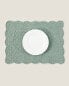 Фото #5 товара Скатерть хлопковая с эффектом стежки ZARAHOME Скатерть с округлым краем рельефной текстурой