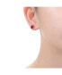 ფოტო #3 პროდუქტის Elegant Sterling Silver Royal Princess Round Stud Earrings