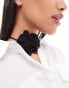 Фото #3 товара ASOS DESIGN choker necklace with embellished corsage detail in black