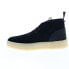 Фото #9 товара Clarks Desert Cup 26167868 Mens Black Suede Lace Up Chukkas Boots