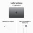 Фото #5 товара Apple MacBook Air 13" (2024)"Space Grau M3 Chip mit 8-Core CPU, 10-Core GPU und 16-Core Neutral Engine 2TB Deutsch 70W USB-C Power Adapter 16 GB