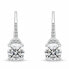 Charming silver earrings with zircons EA117W