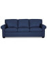 Фото #6 товара Orid 84" Leather Roll Arm Sofa, Created for Macy's