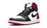 Фото #4 товара Кроссовки Nike Air Jordan 1 Retro High Satin Black Toe (W) (Белый, Красный, Черный)