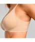 ფოტო #2 პროდუქტის Women's No-Show V-Neck Bra with removable pads