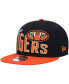 Men's Navy Auburn Tigers Two-Tone Vintage-Like Wave 9FIFTY Snapback Hat