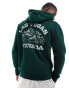 Фото #3 товара Hollister relaxed fit hoodie with Las Vegas back print in green