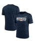 Men's Navy Denver Broncos Yardline Velocity Performance T-shirt