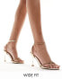 Фото #1 товара Simmi London Wide Fit Yeta barely there embellished sandals in gold