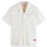 Фото #1 товара SCOTCH & SODA Crinkle Back-Embroidery short sleeve shirt