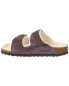 Фото #2 товара Birkenstock Arizona Narrow Suede & Shearling Sandal Women's Grey 42