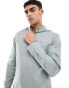 Calvin Klein oxford stretch stripe shirt in light grey Schiefergrau, M - фото #1