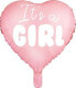 Фото #1 товара Party Deco Balon foliowy Serce - It's a girl, jasny różowy, 45cm uniwersalny