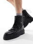 Фото #1 товара Walk London Element snow boots in black leather