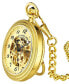 Men's Gold Tone Stainless Steel Chain Pocket Watch 48mm