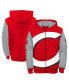 Big Boys Red, Gray Cincinnati Reds Postcard Full-Zip Hoodie Jacket