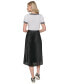 ფოტო #2 პროდუქტის Women's Pleated T-Shirt Midi Dress