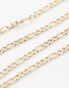 Фото #3 товара WFTW 3mm figaro chain necklace in gold