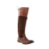 Фото #3 товара Roan by Bed Stu Natty F858037 Womens Brown Leather Lace Up Knee High Boots